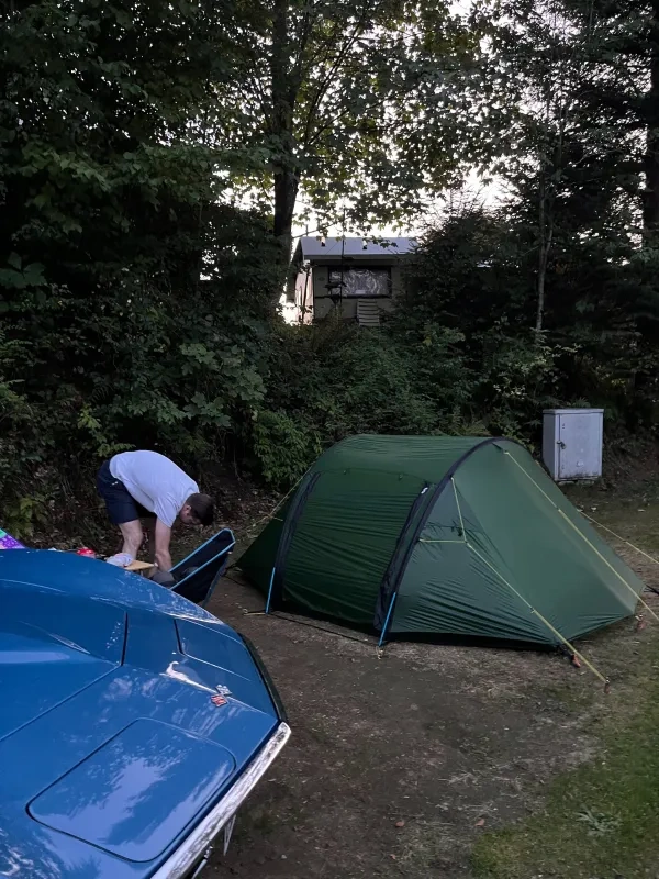 Zeltaufbau